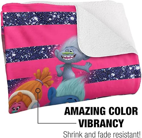 Miniatura 3 de Manta de Trolls, 50 x 60 pulgadas, manta de sherpa supersuave con tacto sedoso