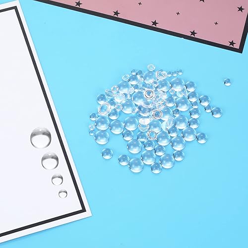 Miniatura 6 de 700 piezas de gotas de agua transparentes con gotas de rocío redondas, transparentes, cuentas de agua de simulación de gotas de rocío para