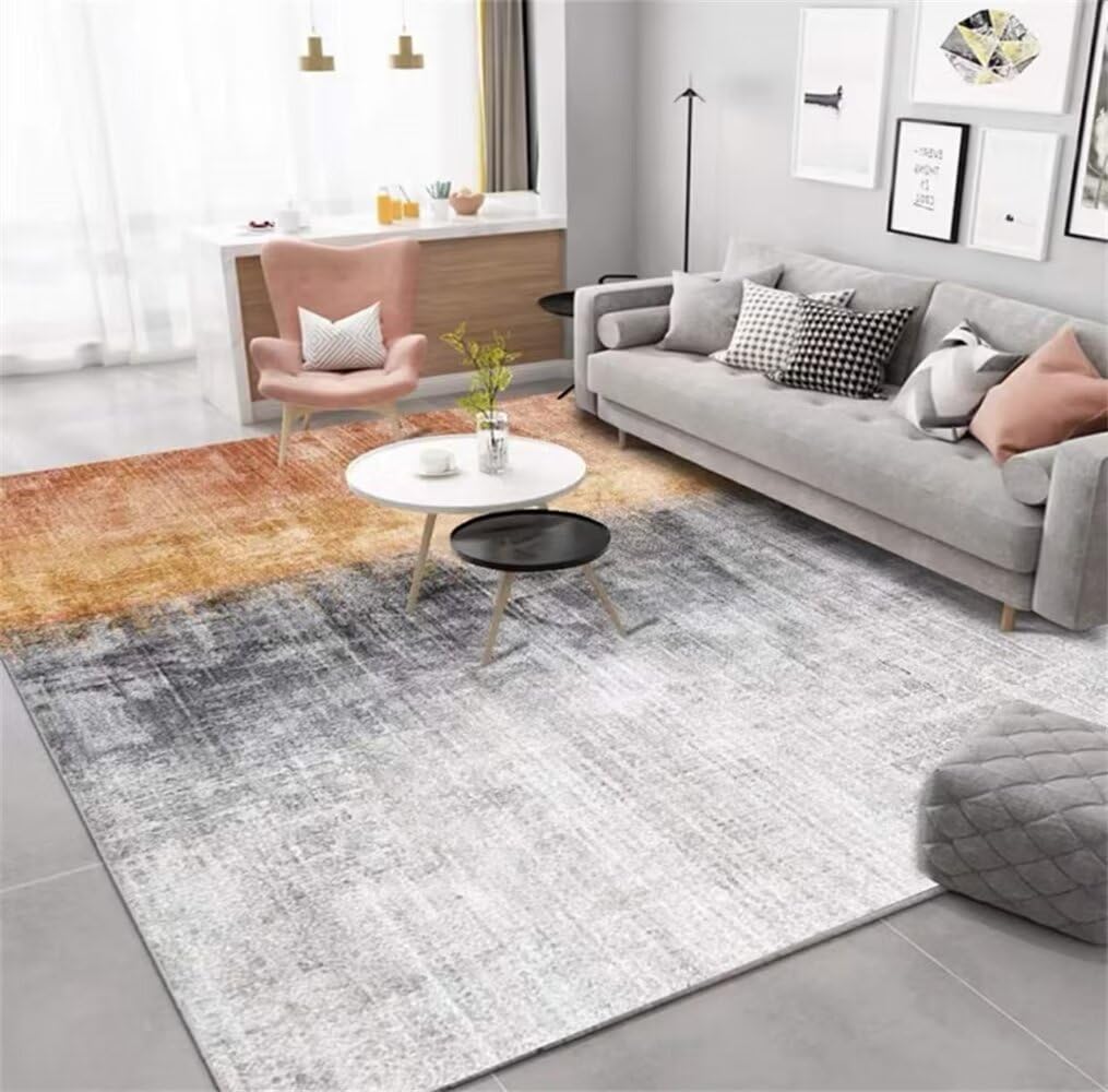 Tapis gamer sol gris pour chambre d'ado et salon au design minimaliste