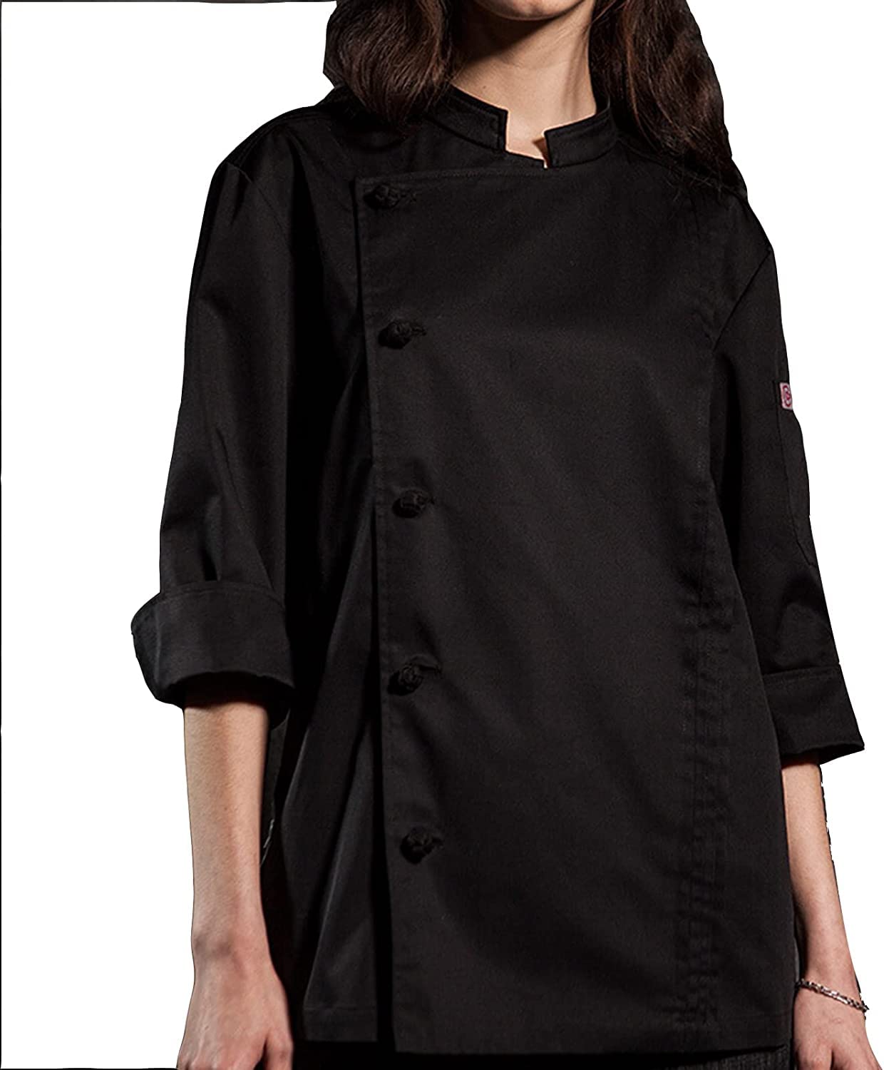 Kochjacke Unisex Kochjacke Damen Kochjacke Herren Herren Atmungsaktive Kochjacke Kurzarm Kochuniform Mehrfarbig for Restaurants Küchen Konditoreien (Color : B, Size : A(m))