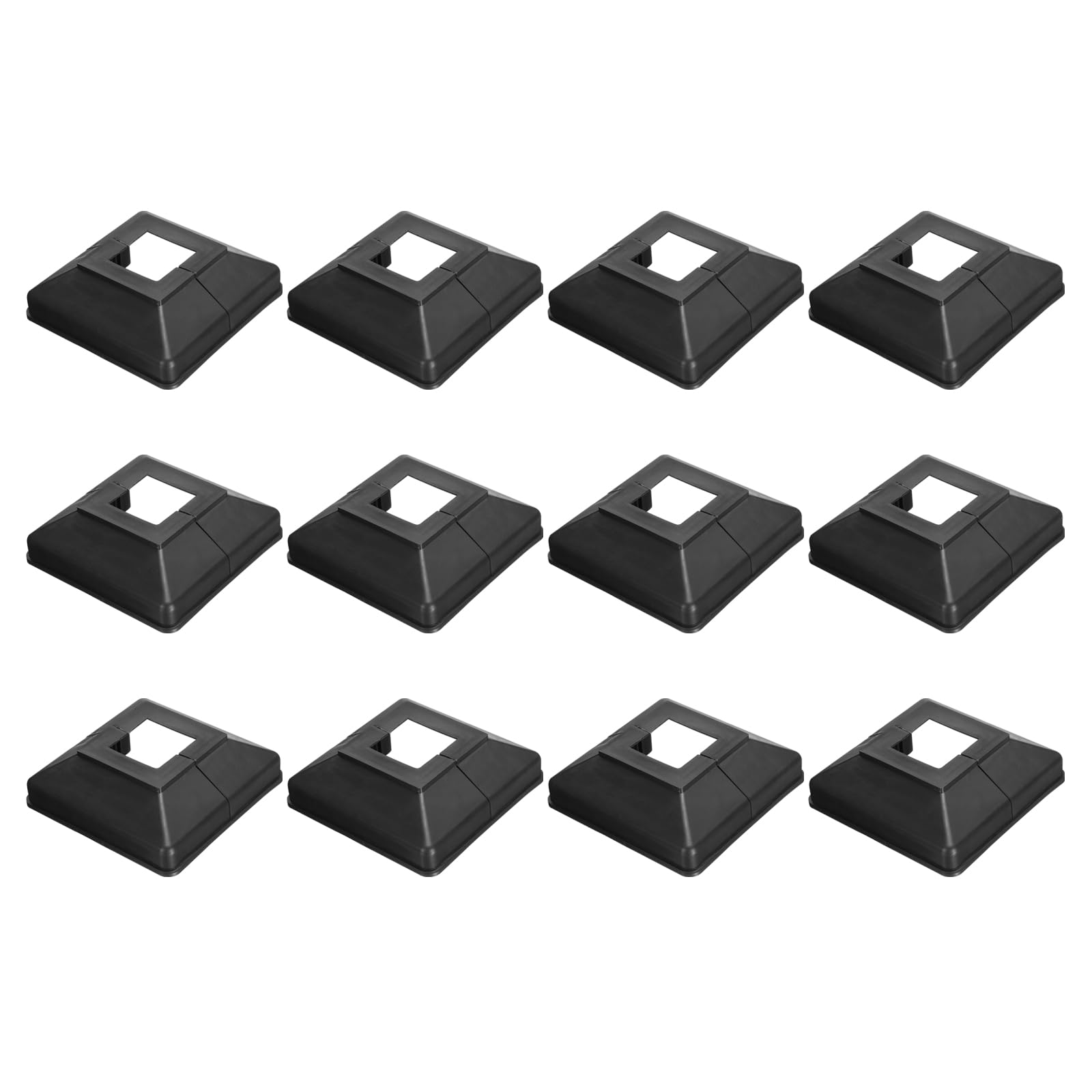 Cubiertas de base para poste de plataforma que ocultan tornillos y óxido 8