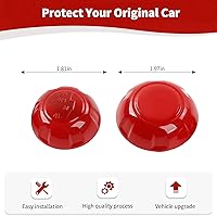 Vista 6 de RT-TCZ for Wrangler JK Gear Shift Knob Trim Cover for Jeep Wrangler JK JKU 2011-2017 Red Interior Accessories 2pcs