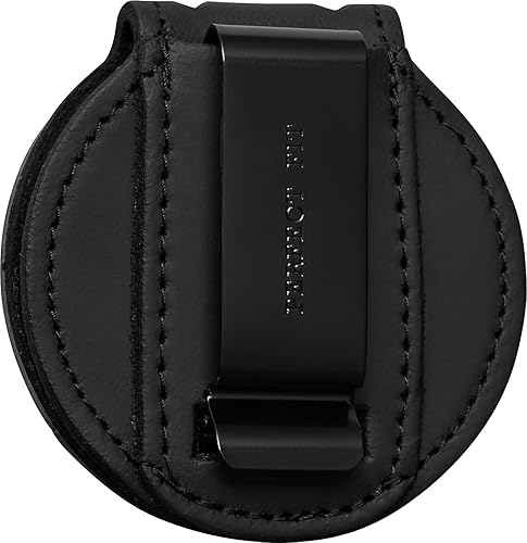 Miniatura 10 de Perfect Fit Shield Wallets Soporte para insignia de cinturón de Texas Ranger con cadena para el cuello y clip para cinturón de cuero marrón (Cutout