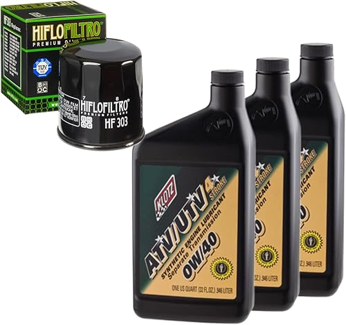 Oil And Filter Change Kit For Polaris 2006 Trail Boss 330 Synthetic 0W-40