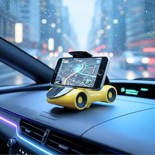 YOURKARTS.COM Car Shape Mobile Holder – Black, 15x5 cm Car Dashboard Cell Phone Mount Bracket (Car Shape Mobile Holder) Price In India