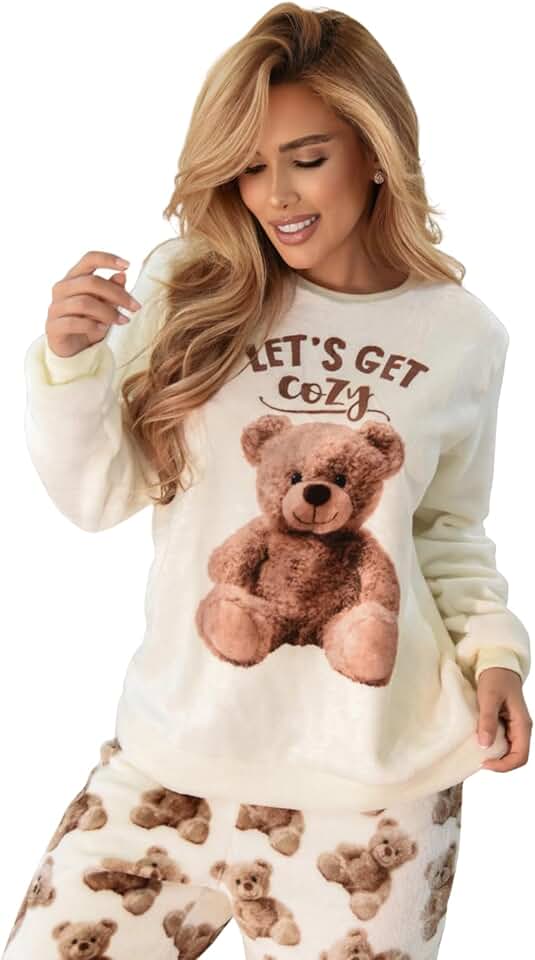 Pijama feminino Adulto Fleece Inverno Plus Size Soft Plush Longo