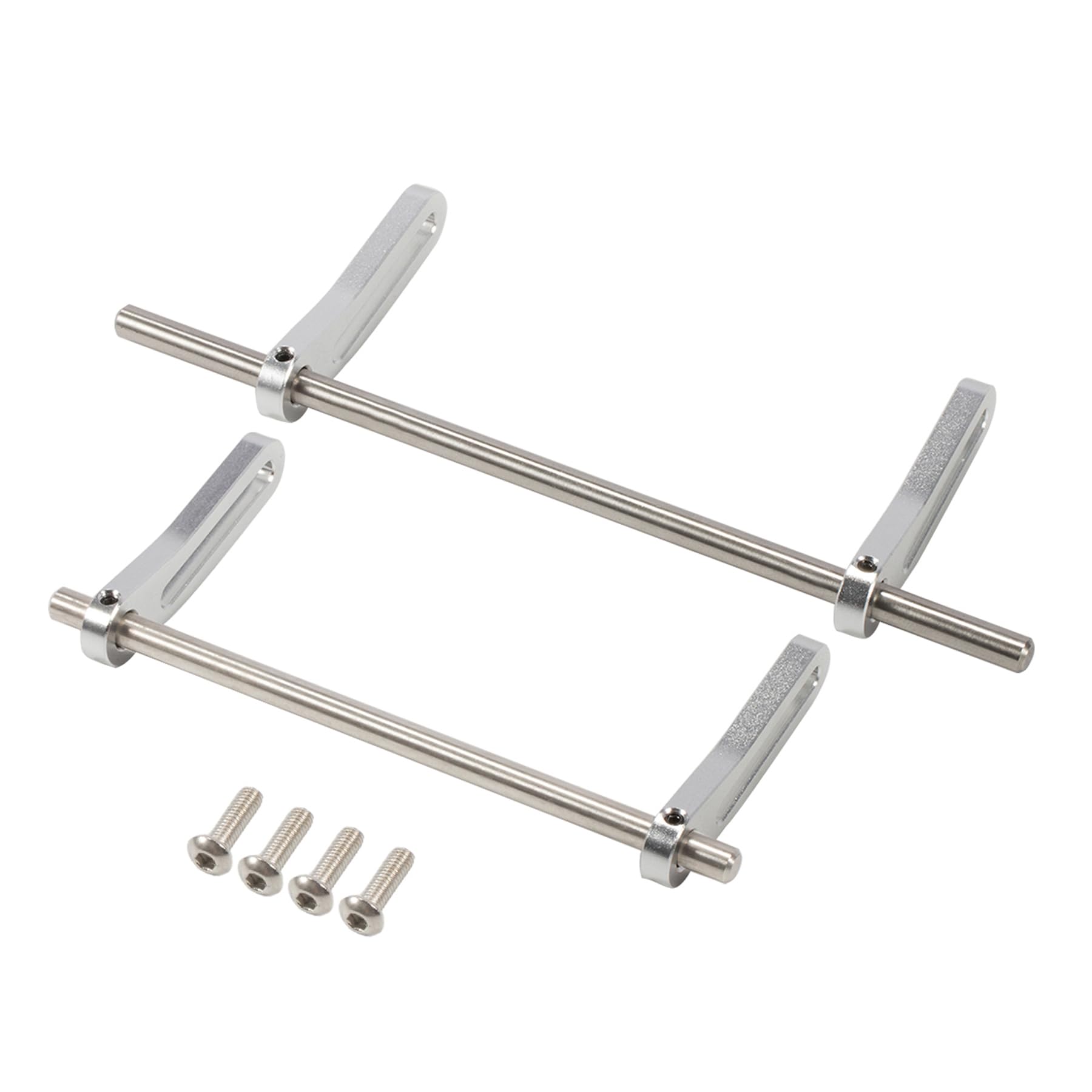 AMK Adjustable 1/10 Scale Bumper Mount Front Rear, Metal Bumper Set Complete for RC Crawler Axial SCX10 Element Enduro Gen7 Gen8 TRX6 TRX4 Upgrades (