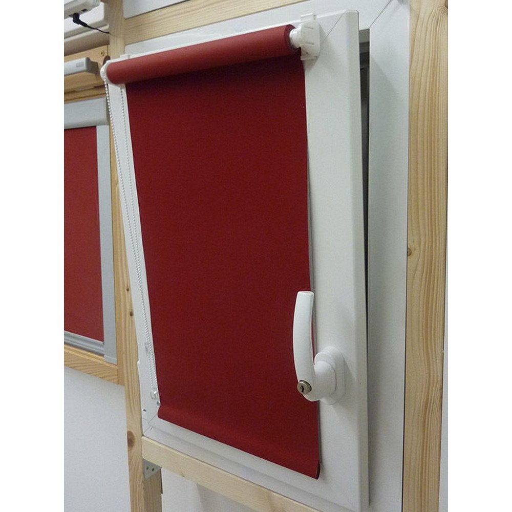 Sonnenschutz-HH® - Mini Verdunkelungsrollo Abdunkelungsrollo Minirollo Rollo KLEMMFIX Seitenzugrollo Kettenzugrollo inkl. Klemmträger ohne Bohren - Außenmaß Breite 150 x 190 cm Höhe - grau