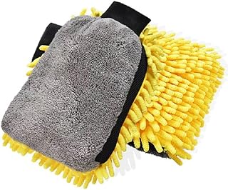 Microfiber washing mitt, double sided cleaning mitt.