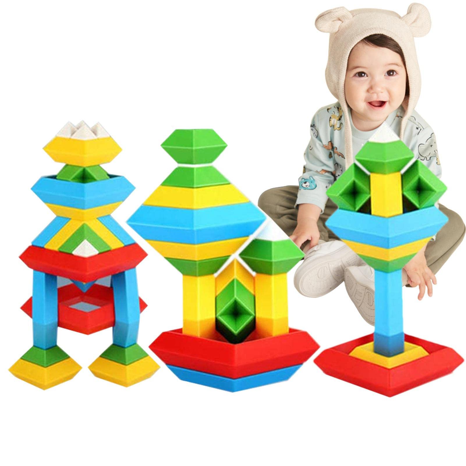 Amazon.co.jp: ピラミッド ブロックのおもちゃ - ピラミッド構築キット