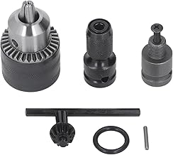 Mandril De Broca De 3 Mandíbulas, Mandril De Broca Manual Mandril De Broca Elétrica Mandril De Impacto 1/16-1/2 Pol. Chave De Fenda Pneumática Mandril Com Chave De Aperto Para Chave De Fenda Pneumátic