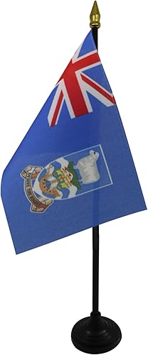 Miniatura 40 de AZ FLAG - Bandera de mesa Colombia de 4 x 6 pulgadas - Mini bandera colombiana de escritorio 100% poliéster 5.9 x 3.9 in - Cartel de oficina