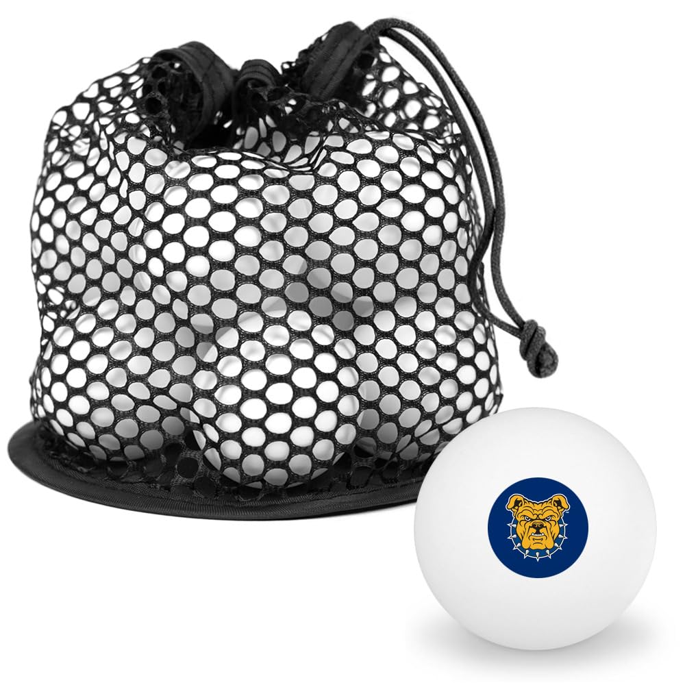GRAPHICS & MORE North Carolina A&T State Primary Logo Novelty Table Tennis Ping Pong Ball 12 Pack with Storage Bag