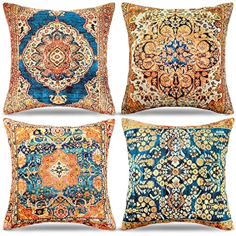 RYBornament Moroccan Yellow Cushion Covers Set Cover