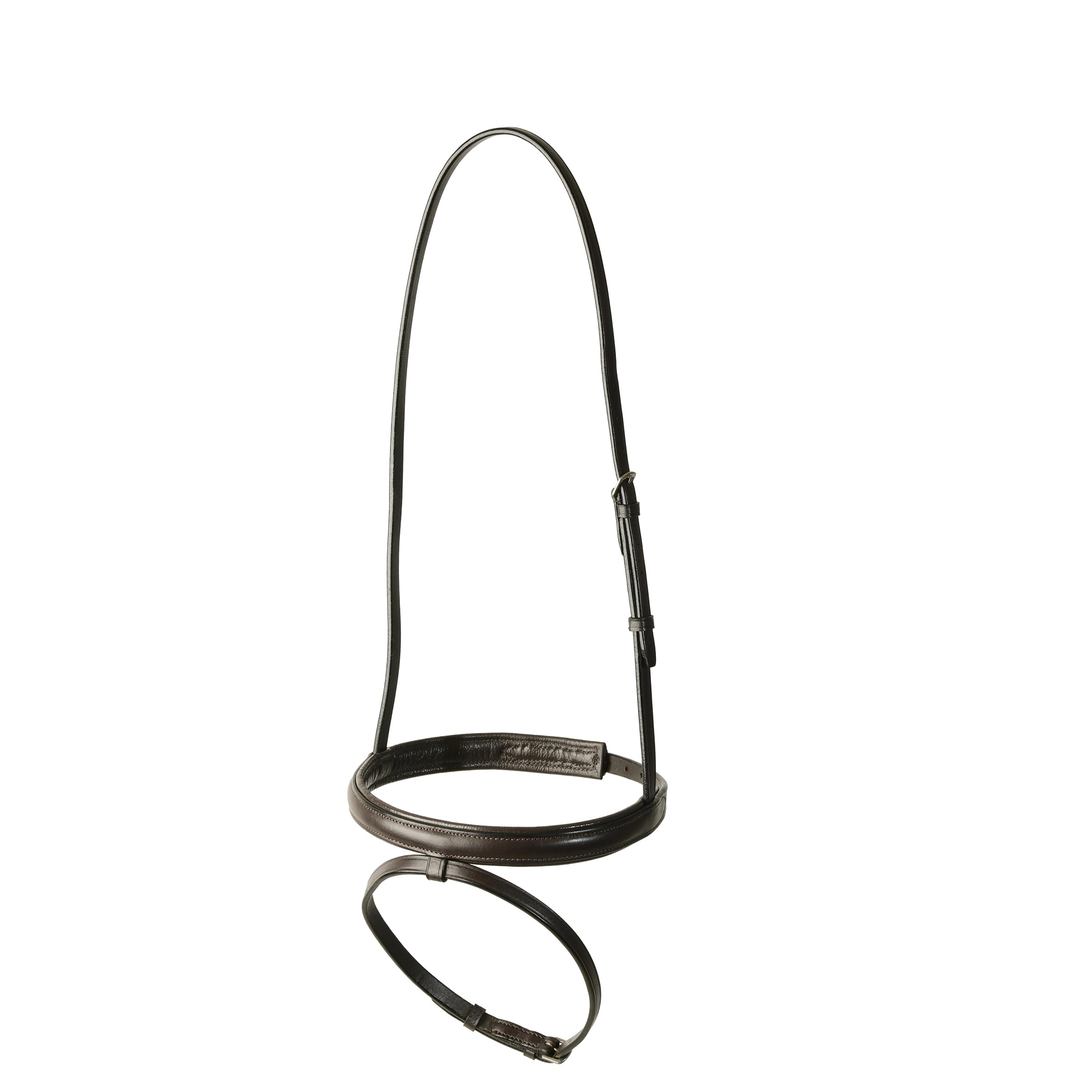 Kincade Classic Plain Raised Flash Noseband, Brown, Shetland