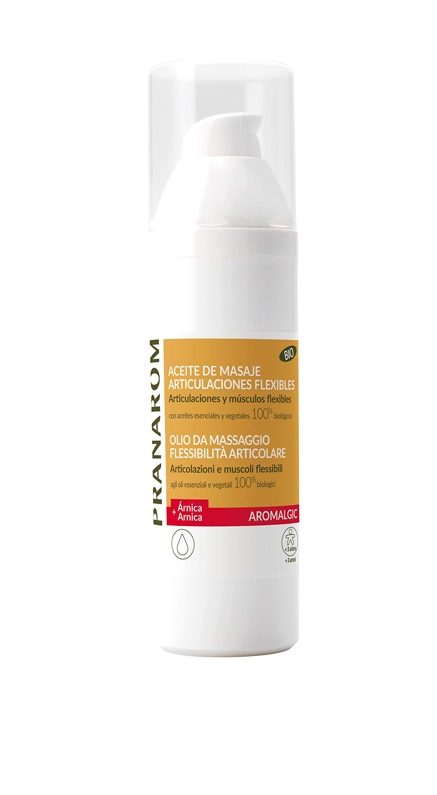 Pranarôm - Aromalgic - Aceite de Masaje Bio - Articulaciones Flexibles - 100 ml