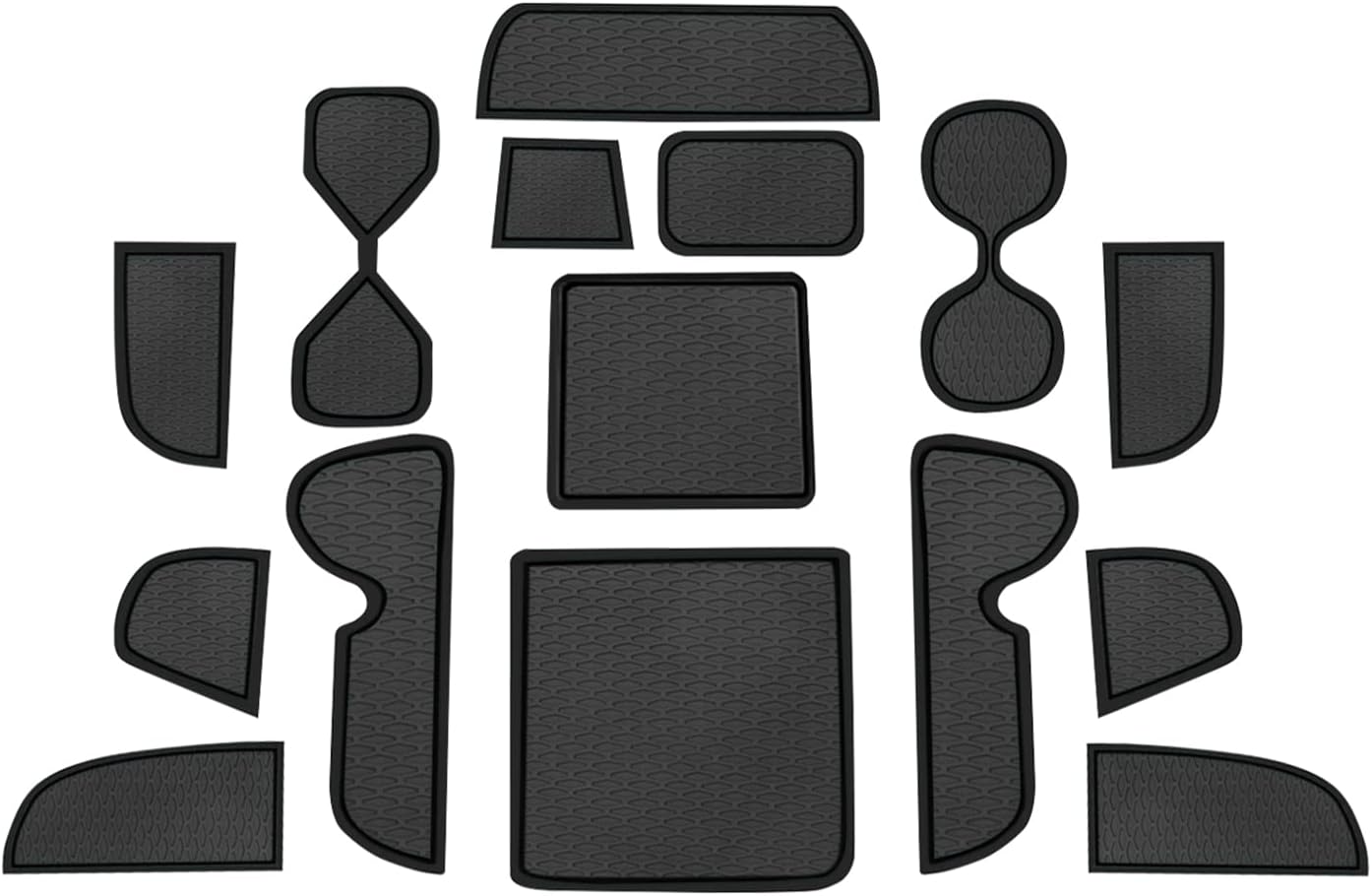 Gafat Honda Vezel ホンダ ヴェゼル 2代目 Rv系 21 新型 専用 ドアポケットマット 汚れ防止 傷防止 インテリアラバーマット 海外限定 右ハンドル専用 ドレスアップ ドリンクホルダー ブラック ラバーマット 滑り止め 防音 ゴム