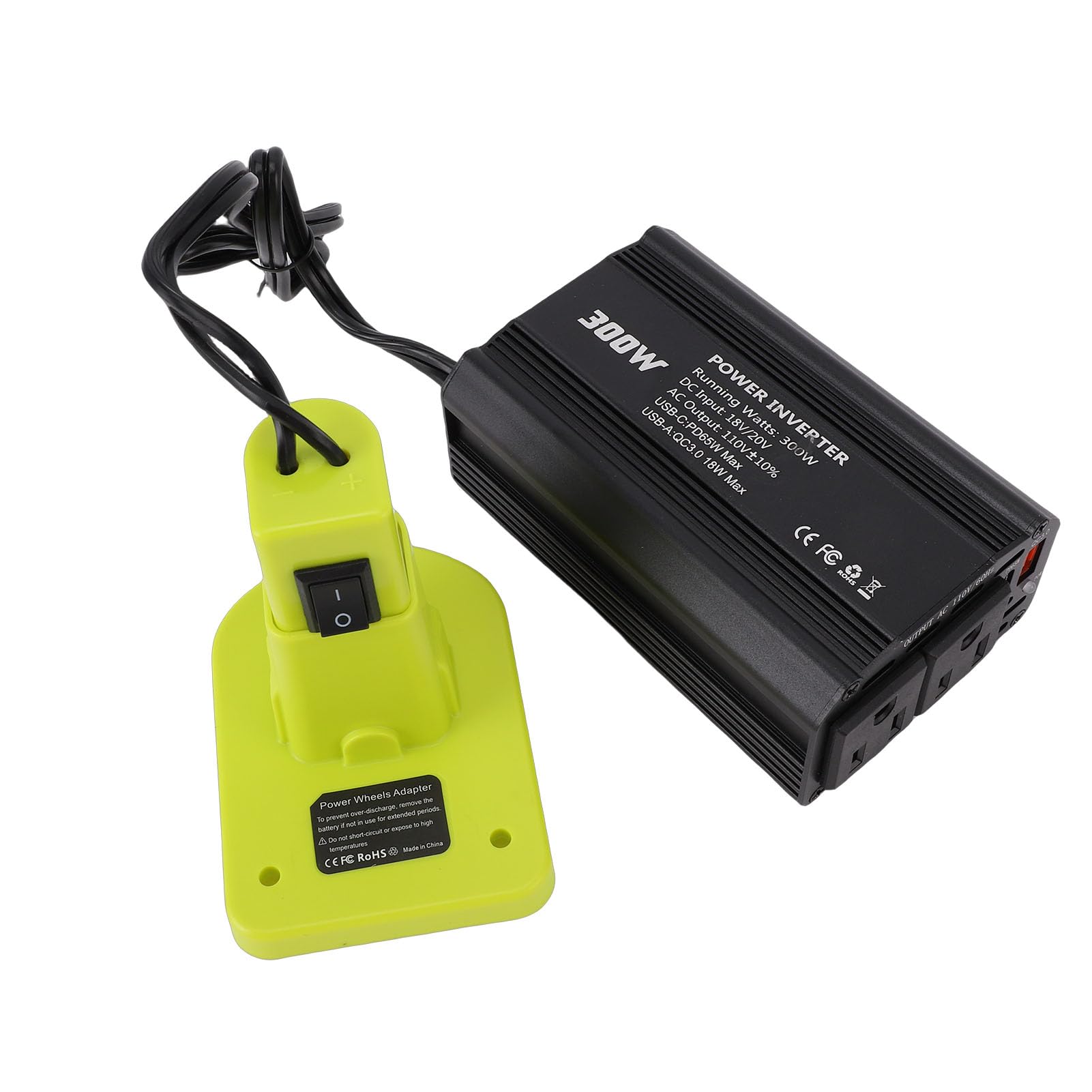 Tangxi Niezawodny Przetwornica Mocy 300 W Kompatybilna z P102 P103 P104 Bateria Robocza Wentylator Stal Stopowa i materiał ABS Codzienne Wyjścia