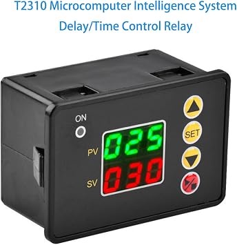 12V 24V 110V-220V LED Digital Time Delay Module Countdown Relay Open Timer Control Module Adjustable Cycle Timer Relay