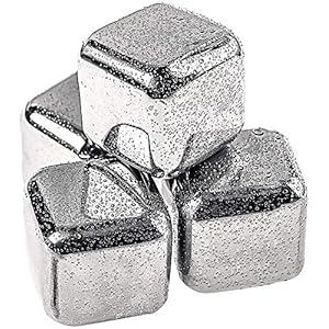 Daffodil MIC108 herbruikbare ijsblokjes van roestvrij staal, ideaal voor bier, whisky, cocktails, cola, sap enz.