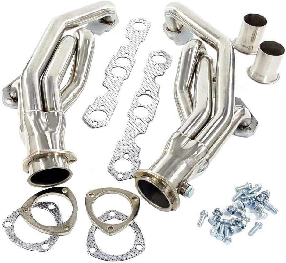 For 88-97 for Chevy for GMC TRUCK 1500 2500 3500 5.0L 5.7L Steel Headers Ceramic Coated