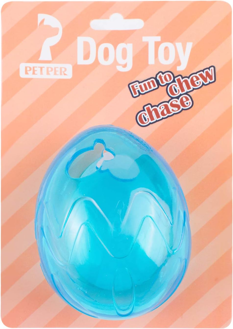 Petper CW-0011 Pet Cats & Dogs Treat Ball, Toy for Increases IQ Interactive Food Dispensing Ball, TPR Chew Ball, Blue