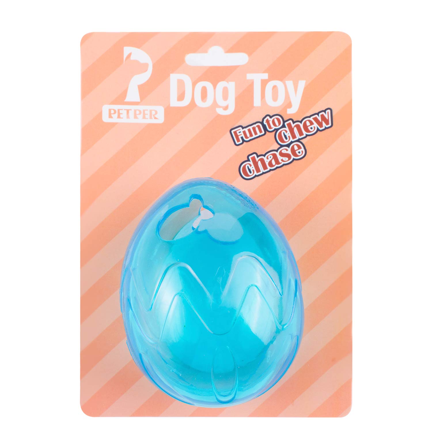 CW-0011 Pet Cats Dogs Treat Ball Toy for Increases IQ Interactive Food Dispensing Ball TPR Chew Ball Blue