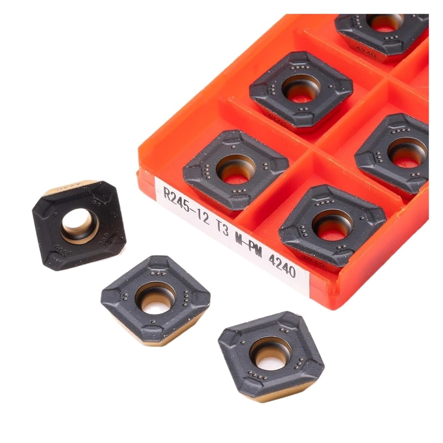 Turning Indexable Inserts Carbide 10PCS R245-12T3-PM 4240 Hard Alloy Milling Cutter Lathe Tools Metal Turning Tool