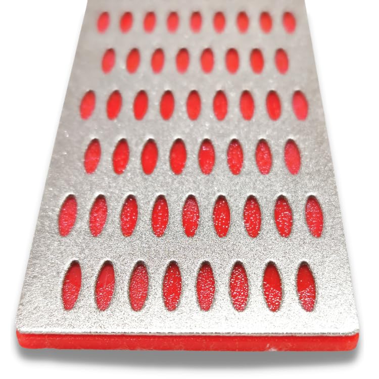 ZIODIC 6β- Inch Diamond Sharpening Stone for Knives, Scissors, Gardening Tools, Razors, Etc. (Multicolour, 152 x 50 MM) 1