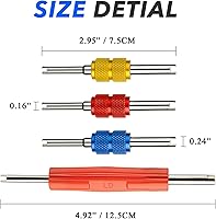 Vista 3 de Diking R134A R12 A/C HVAC Herramienta de extracción de núcleo de válvula Schrader para aire acondicionado (herramienta de extracción)