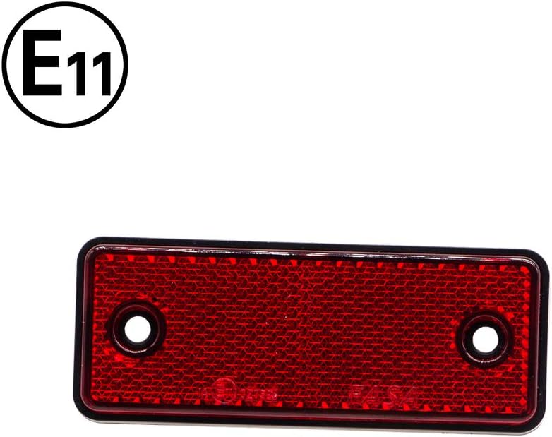 Rectangular Rear Reflectors ETUKER 10 Pack Rear Reflector, Rectangular Rear Reflectors Screw on ...