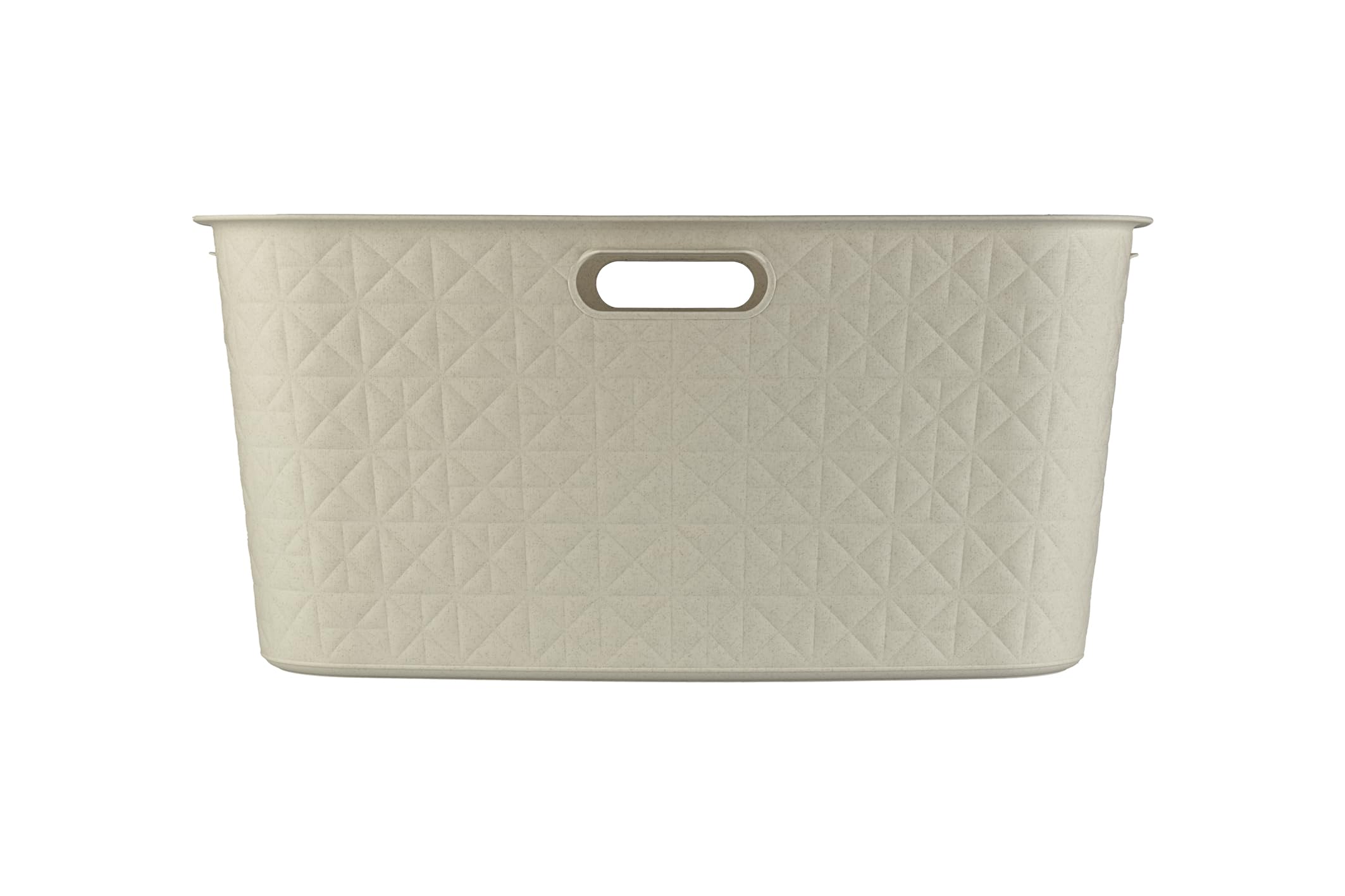 CURVER Coffre à Linge Softex 45L - Design Élégant Gris - Léger, 70% Recyclé - 59 X 39 X 27 Cm