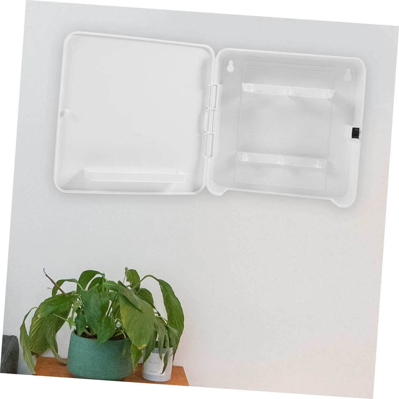 STOBAZA Portachiavi Magnetico in Plastica Bianco per Ingresso Moderno e Organizzazione di Chiavi