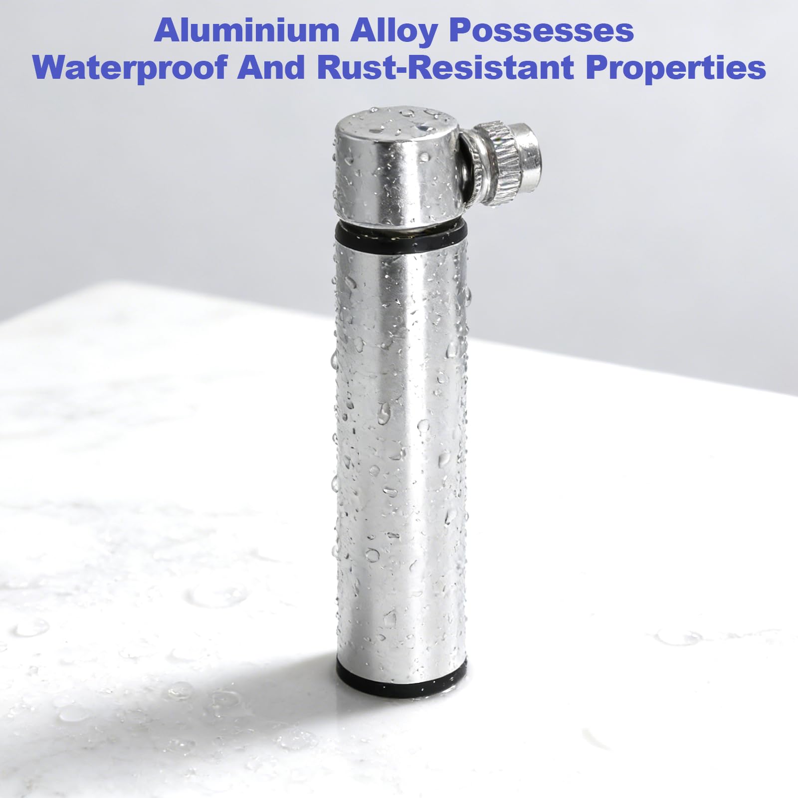 minipompka rowerowa, przenośna pompka wysokiego ciśnienia 120PSI, oszczędnościowa aluminiowa pompka rowerowa z uchwytem na ramie do roweru wyścigowego, górskiego, kulowego