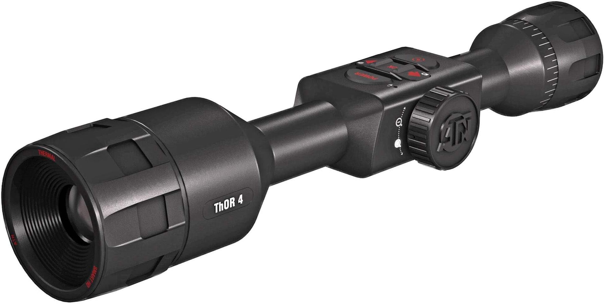 Thor 4 Smart HD Thermal Hunting Scope w/New gen Sensor, Built-in Ballistics Calc, Video Record, Wi-Fi, 18hrs+ Battery