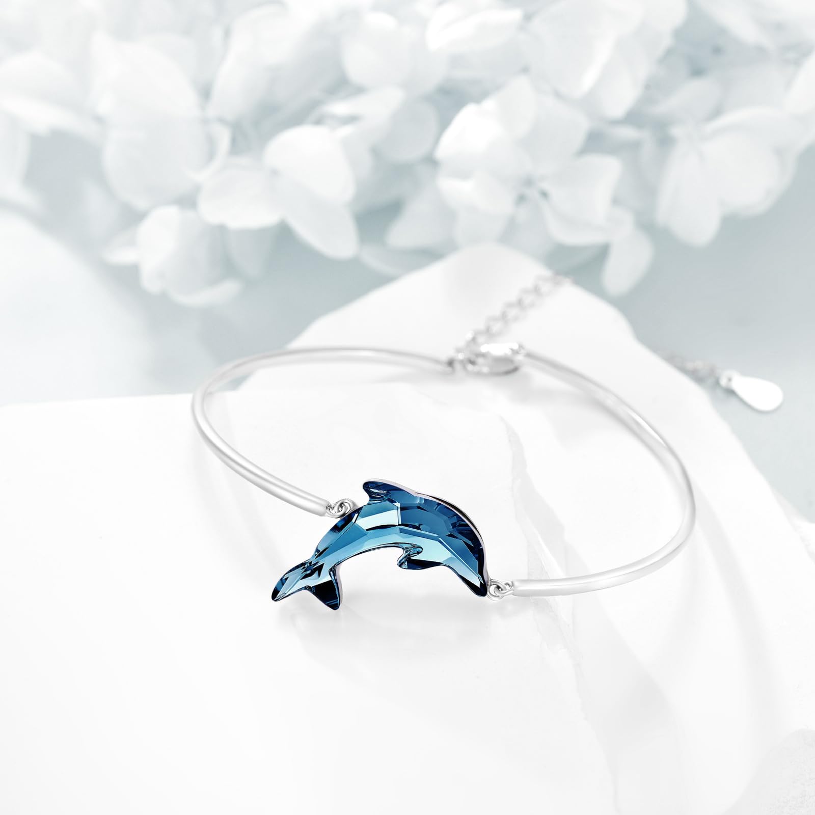 POPLYKE Libelle/Blatt/Böses Auge/Schmetterling/Delphin Armbänder 925 Sterling Silber Pandora Armbänder für Damen