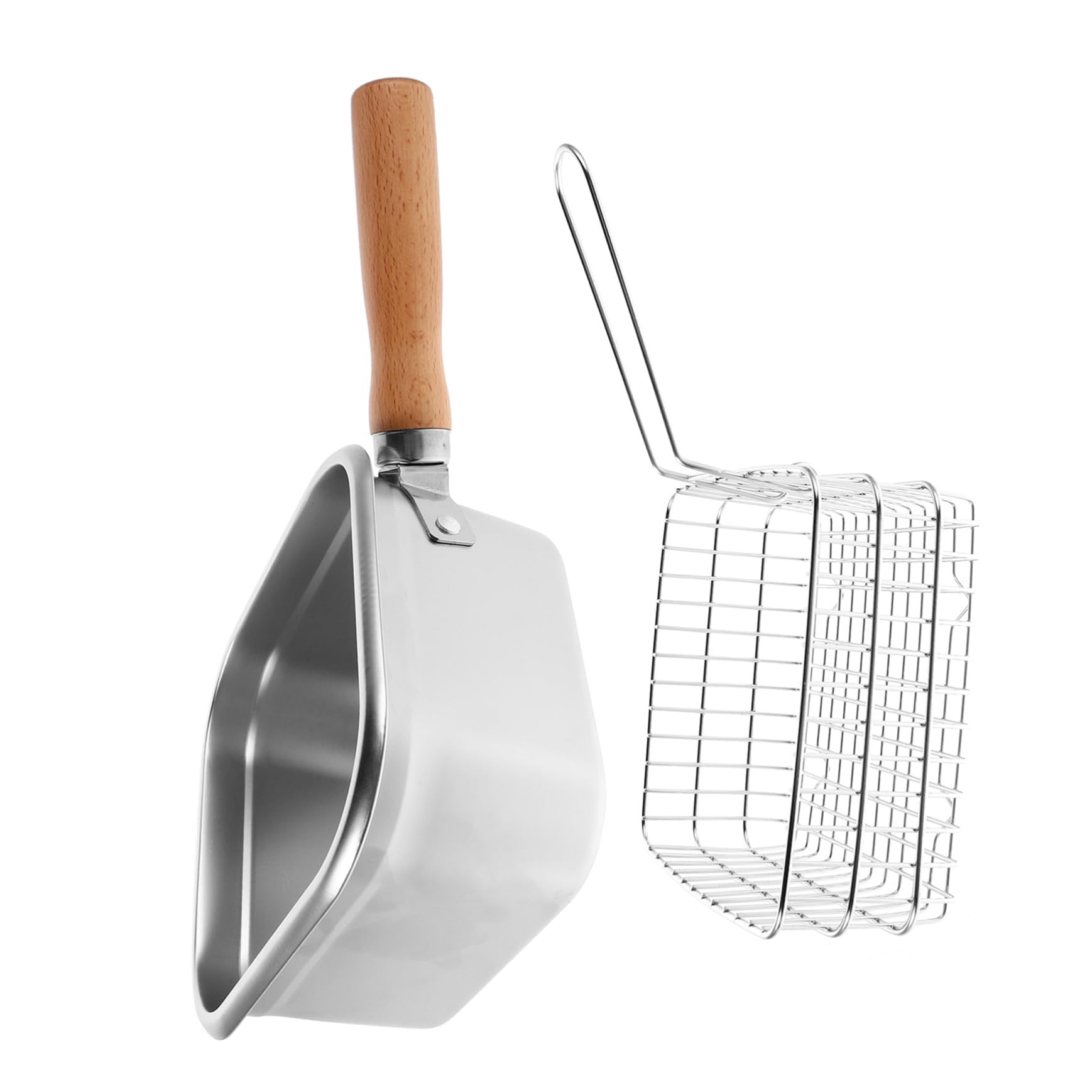 Friteuse avec panier résistant pour éviter les brûlures en camping