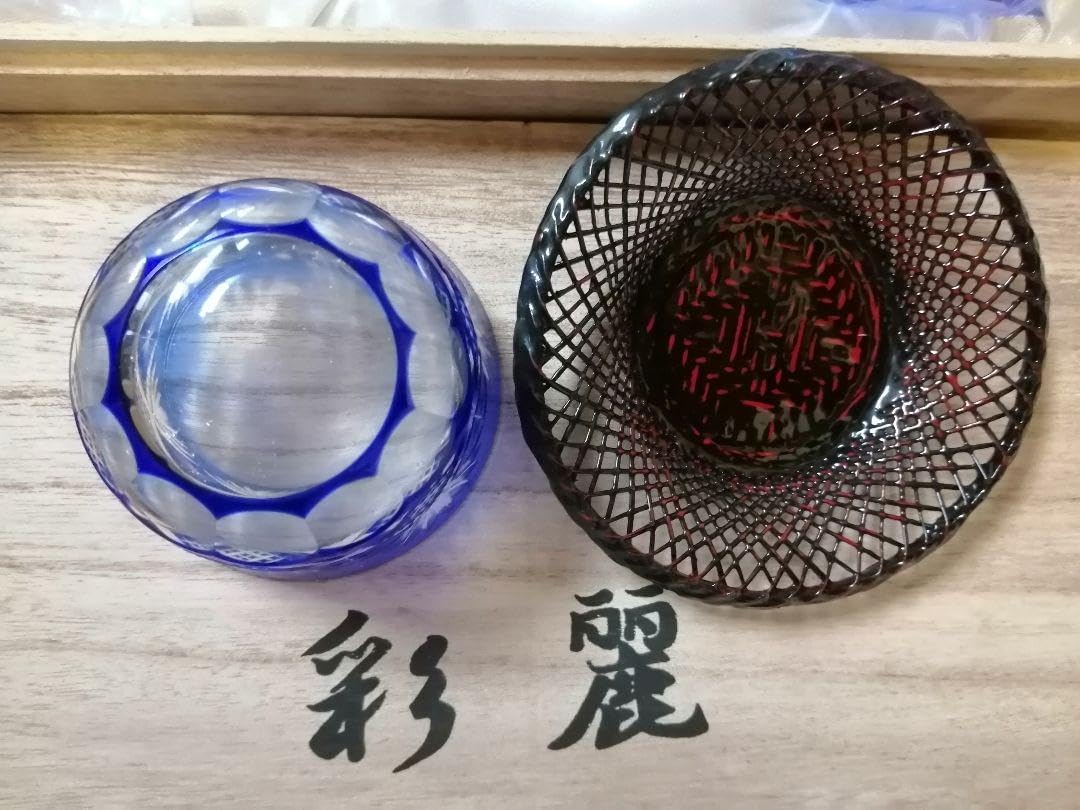 Lancetti casa 切子　切り子　皿　5枚セット Lancetti casa 切子 切り子 皿 5枚セット Lancetti casa 切子 切り子