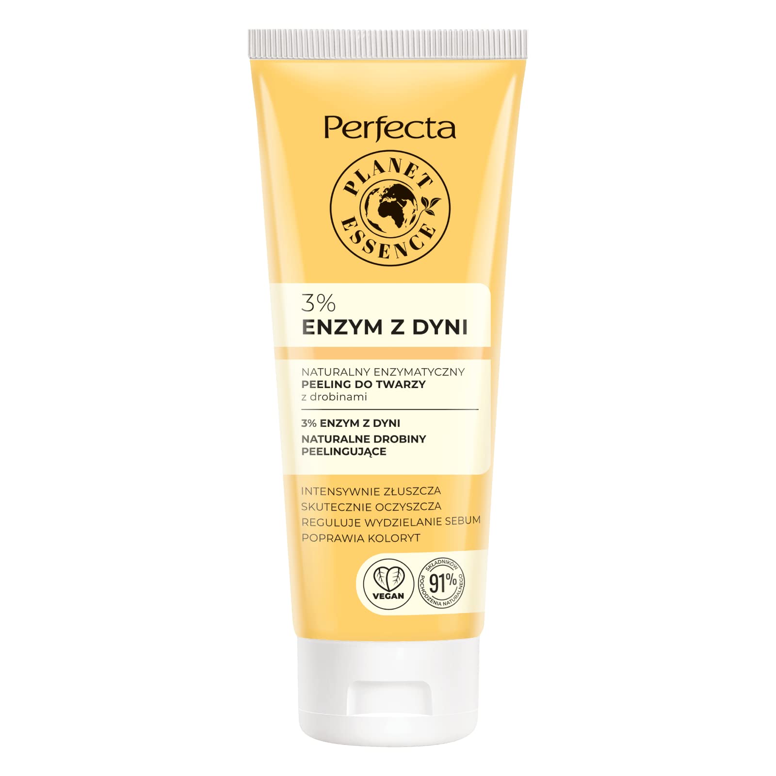 Perfecta Natural enzymatic facial exfoliation, 3% pumpkin enzyme, Weiß, 90 g (Pack of 1)