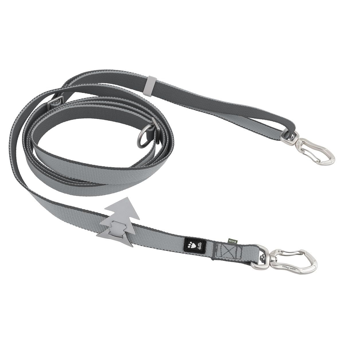 Hurtta Multi-Lange Leine II (BlackBerry, Schwarz, 100-300cm*20mm)