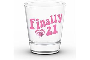 21st Birthday Shot Glass - Best Birthday Gifts for Women's 21st