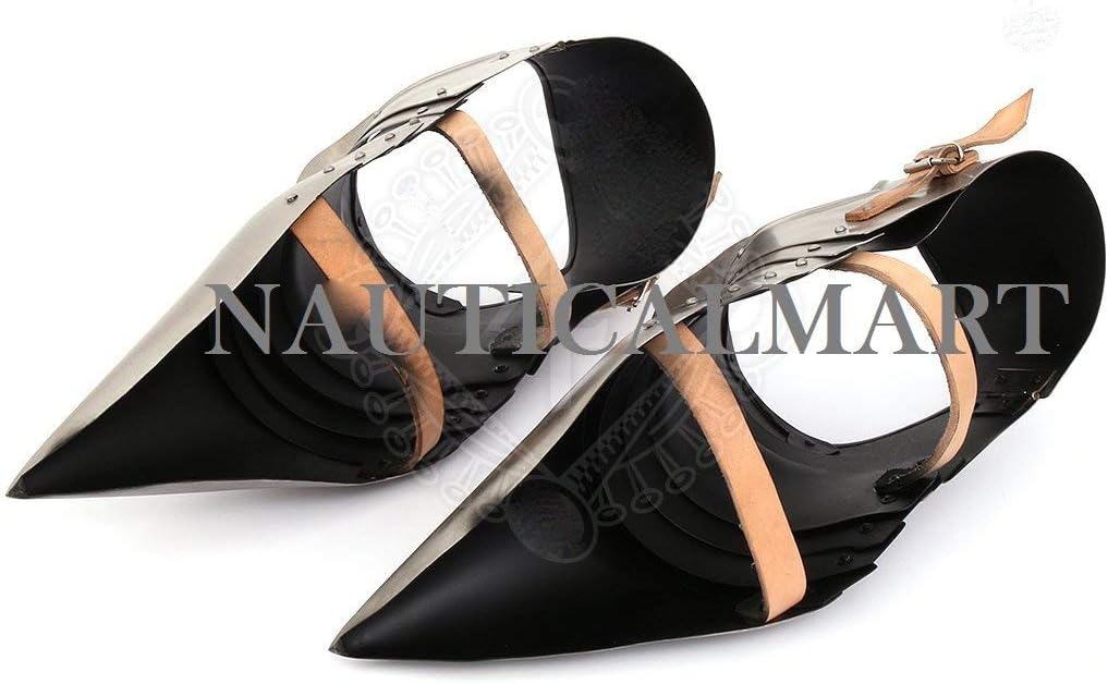 NauticalMart Armor Shoes Pair Medieval Knight Steel Armor Sabaton