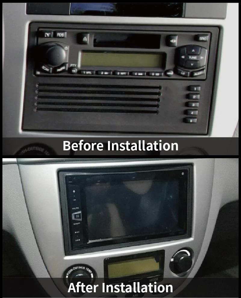 Panneau stéréo Double DIN pour tableau de bord Suzuki Forenza