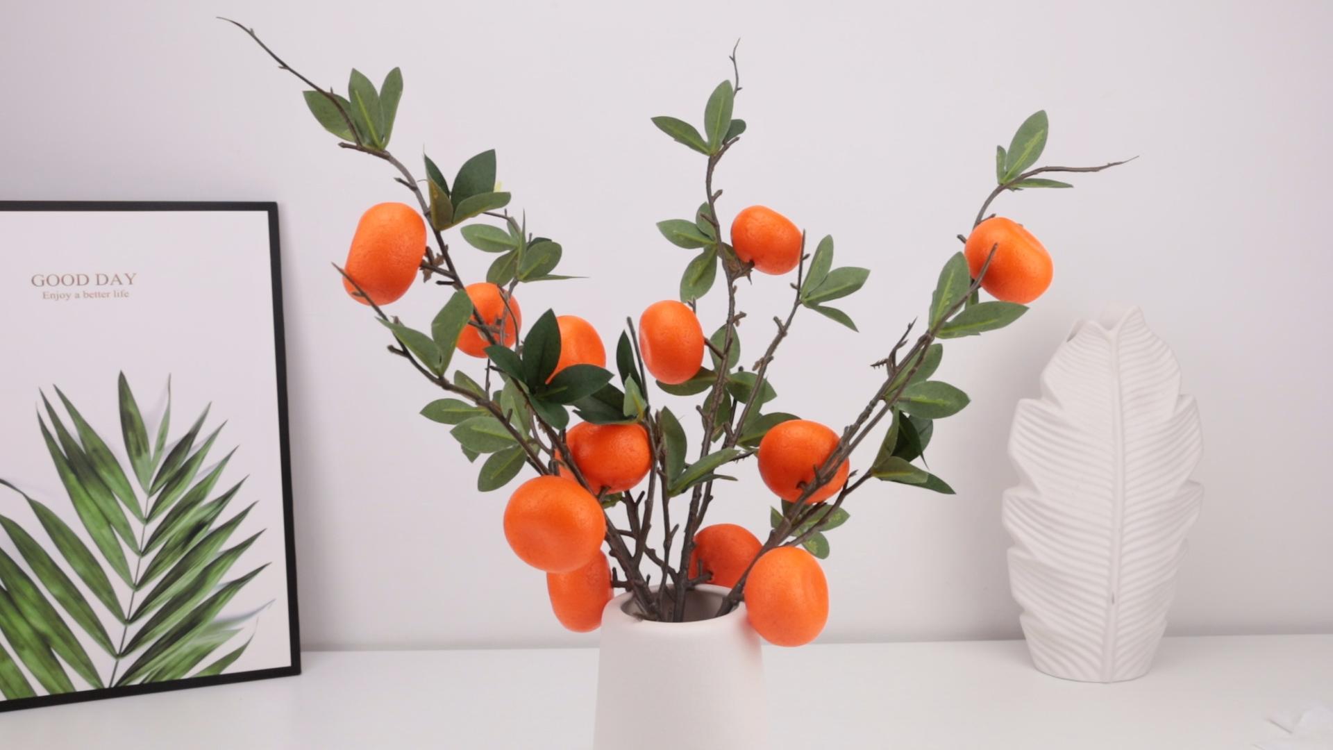 Amazon.com: Gresorth Artificial Mini Orange Branch Fake Realistic