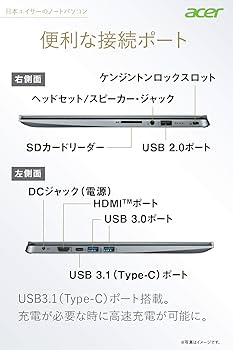 Acer - coffeegirl　Acer swift1 (送料込み) Amazon | Acer ノートパソコン Swift 1 SF114-32-N14Q/P