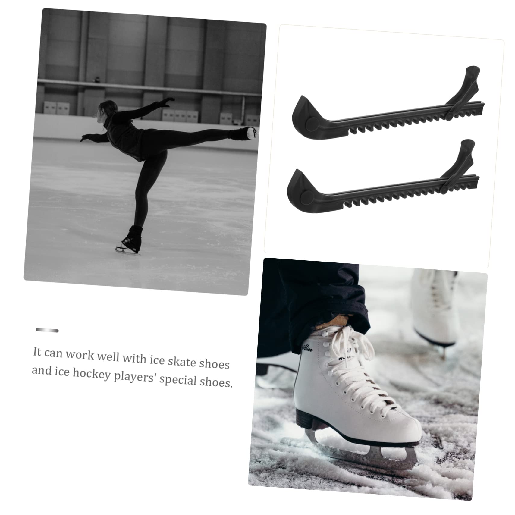 VANZACK Patines De Hielo Protector De Zapatos De Patinaje De Patinaje Empapadores para Patines Artísticos Cuchilla Síntesis De Pxc De Protección del Medio
