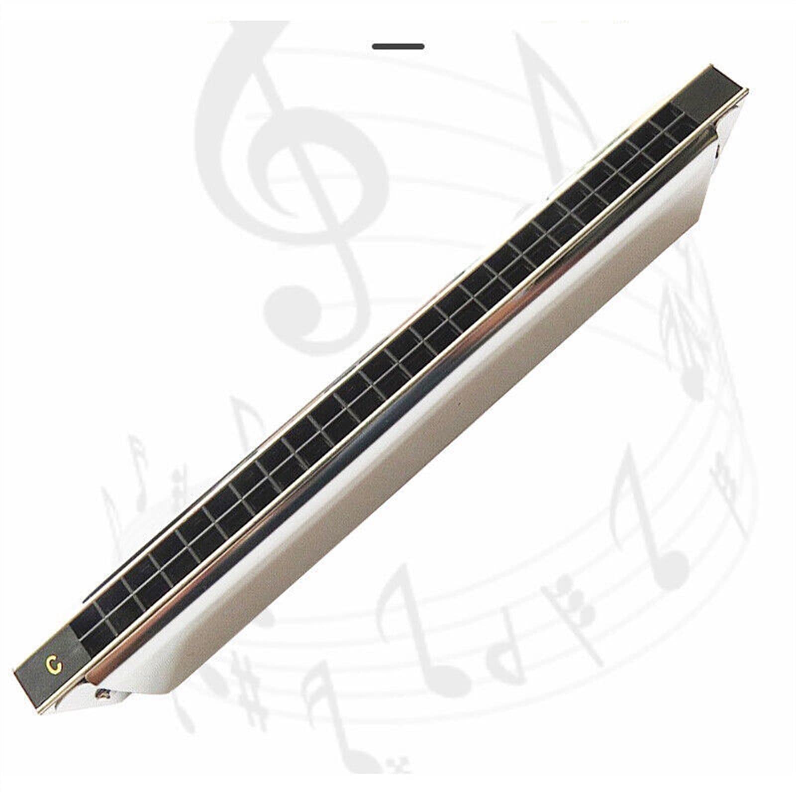 Harmonijka 24-dołkowa Profesjonalny Klucz Tremolo Polifonicznej Harmonijki Ustnej CG Harmonijka Dla Początkujących (Color : G key)