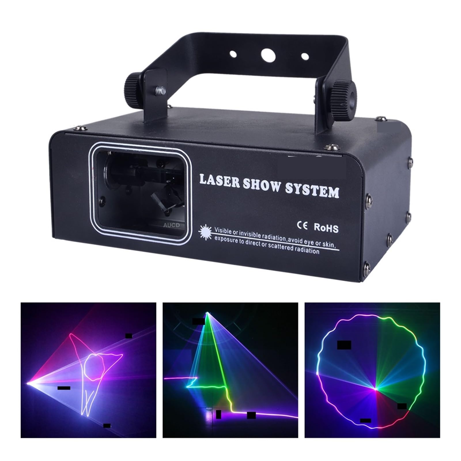 Luci per Feste, Luci di proiezione del suono o scanner di animazione a colori RGB da 500 mW for la discoteca DJ Party Show Illuminazione di proiezione del fascio