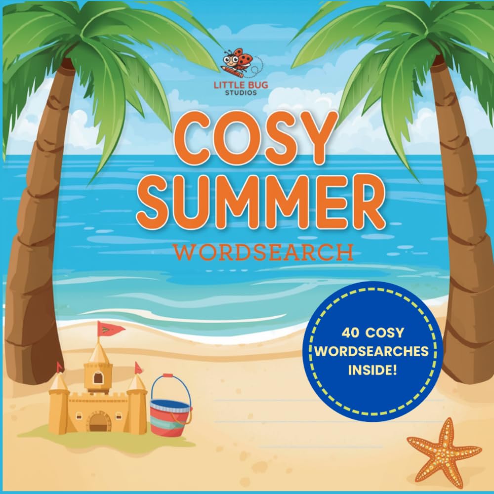 Cosy Summer Wordsearch: A cosy & cute colouring wordsearch for stress relief and relaxation!