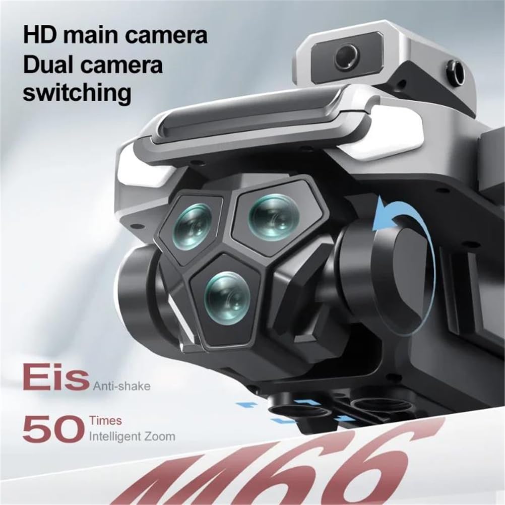 Triple battery,dron m66 max, kontroler ekranu 4,5", podwójna kamera 4k, optyczny przepływ, pozycja, samolot, unikanie przeszkód, bezszczotkowy quadrocopter